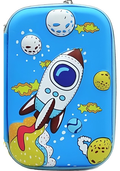 Kalem Çantası Eva 6702 Uzay Tek Bölmeli Kabartmalı