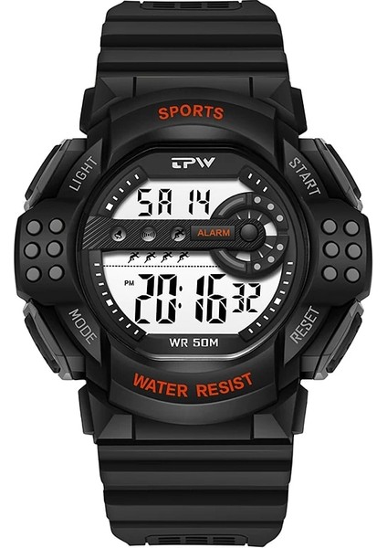 Altın Basit Taktik Saat 5ATM Suya Dayanıklı 51MM Büyük Kadran Modaya Uygun Spor Tarzı (Yurt Dışından) modelleri