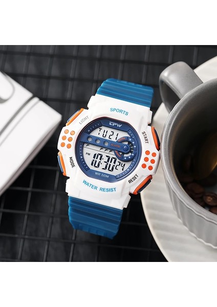 Altın Basit Taktik Saat 5ATM Suya Dayanıklı 51MM Büyük Kadran Modaya Uygun Spor Tarzı (Yurt Dışından) fırsatları