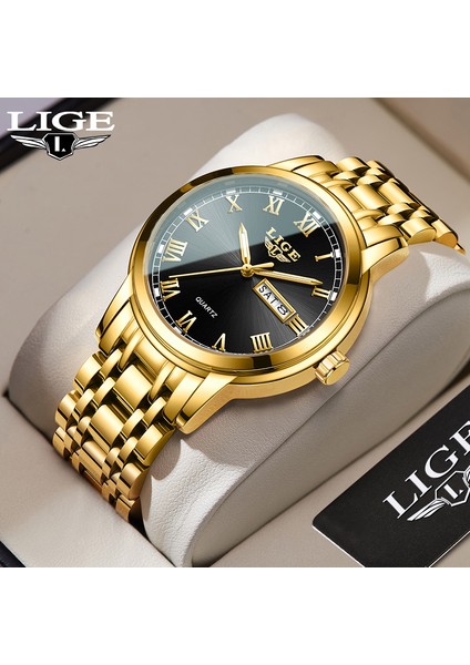 Kahverengi Altın Siyah 2022 Moda Erkek Altın Paslanmaz Çelik Saatler Lüks Minimalist Kuvars Bilek Izle Erkekler Iş Gündelik Saat Relogio Masculino (Yurt Dışından) fiyatları