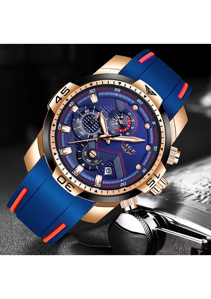 Gül Altın Siyah Relogio Masculino Lıge Erkek Saatler Top Marka Lüks Askeri Spor Izle Erkekler Su Geçirmez Aydınlık Kol Saati Analog Kuvars Izle (Yurt Dışından) fırsatları