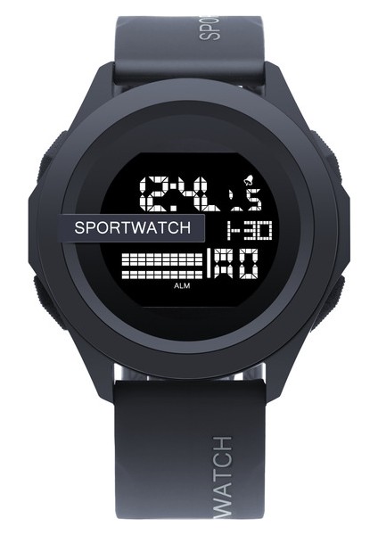 Siyah Yeni Erkek Spor Izle Çok Fonksiyonlu Spor Saat Su Geçirmez Aydınlık LED Dijital Öğrenci Elektronik Kol Saati Relojes Para Hombre (Yurt Dışından)