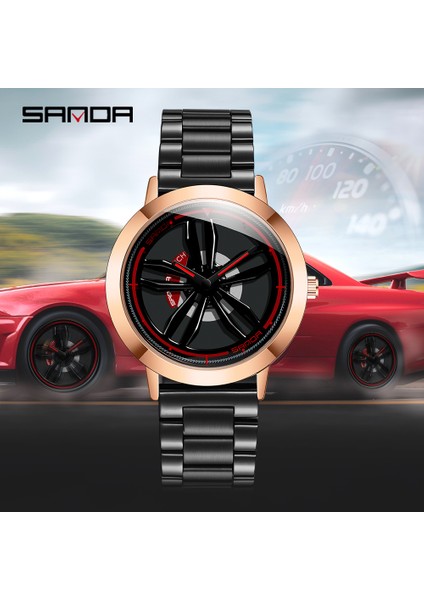 Gül Altın Sanda Jant Izle Hub Özel Tasarım Spor Araba Jant Dönen Izle Su Geçirmez Yaratıcı 2021 Erkek Izle Erkek Tekerlek Kol Saati (Yurt Dışından) fiyatları