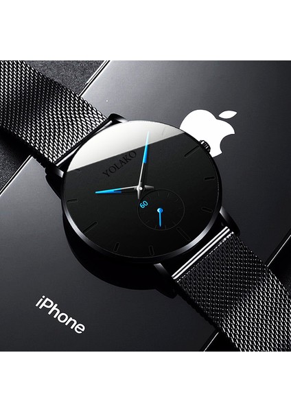 Deri Kahverengi Beyaz 2022 Erkek Moda Minimalist Saatler Erkekler Iş Rahat Kuvars Izle Basit Erkek Paslanmaz Çelik Hasır Bant Saat Reloj Hombre (Yurt Dışından)
