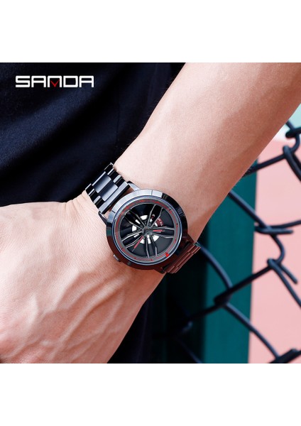 Gül Altın Sanda Jant Izle Hub Özel Tasarım Spor Araba Jant Dönen Izle Su Geçirmez Yaratıcı 2021 Erkek Izle Erkek Tekerlek Kol Saati (Yurt Dışından) fırsatları