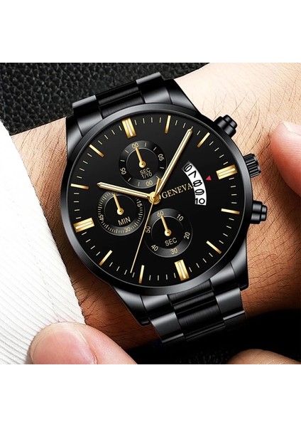 Örgü 21 Lüks Erkek Quartz Saat Paslanmaz Çelik Iş Otomatik Takvimli Saat Erkekler Moda Rahat Kol Saati Relogio Masculino (Yurt Dışından) indirimleri