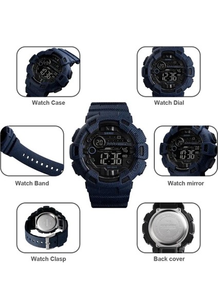 Metal Kutu 2019 Skmeı Spor Izle Erkekler Moda Dijital Kol Saatleri Erkek Hafta Tarihi Kronometre Relogio Dijital 2 Zaman Geri Sayım Montre Homme (Yurt Dışından) fırsatları