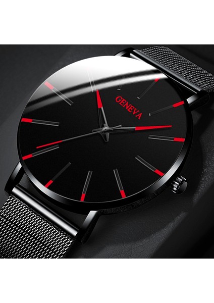 M Rose Gold Mavi 2022 Cenevre Minimalist Izle Erkekler Ultra Ince Mavi Paslanmaz Çelik Hasır Kemer Saatler Adam Iş Rahat Kuvars Bilek Izle (Yurt Dışından)