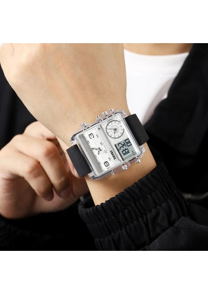 Renk 2 Skmeı Rahat 3 Zaman Kronometre Spor Saatler Erkek Moda Arka Işık Dijital Kol Saati 3bar Su Geçirmez Çalar Saat Reloj Hombre (Yurt Dışından) fırsatları