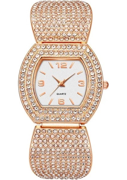 Gül Kadınlar Yeni Bilezik Izle Bayanlar Paslanmaz Çelik Kuvars Casual Saat Kadın Elbise Izle Kadın Saat Hediye Izle 2023 Yeni Moda (Yurt Dışından)