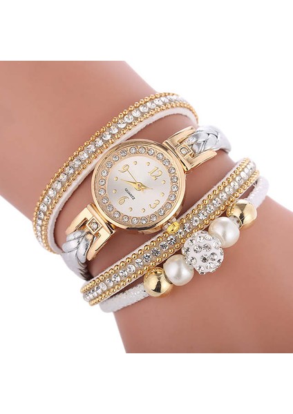 Gümüş Moda Relogio Bilezik Saatler Kadınlar Bilezik Etrafında Sarma Moda Elbise Bayanlar Kadının Kol Saati Relojes Mujer Saat Hediye Için (Yurt Dışından)