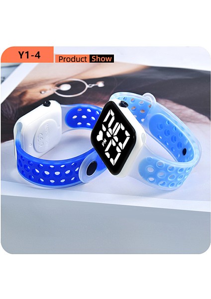 Çim Yeşil Üst Marka Kare Rahat Spor Dijital Saat Erkekler Kadınlar Için Silikon LED Erkek Saatler Elektronik Saat Relogio Masculino Reloj (Yurt Dışından) indirimleri