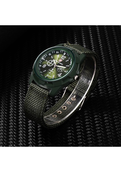 Siyah Sıcak Satış Askeri Izle Erkekler Gemius Ordu Erkek Saati Erkekler Spor Izle Naylon Bant Erkek Saat Reloj Hombre Relogio Masculino (Yurt Dışından)