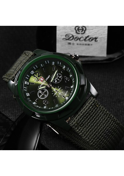 Siyah Sıcak Satış Askeri Izle Erkekler Gemius Ordu Erkek Saati Erkekler Spor Izle Naylon Bant Erkek Saat Reloj Hombre Relogio Masculino (Yurt Dışından)