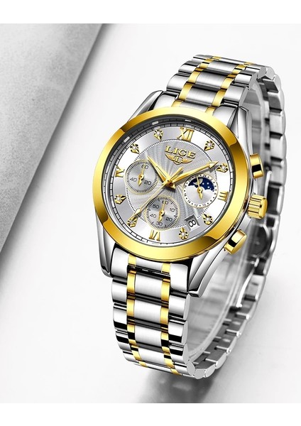 Gümüş Mavi Lıge Yeni Yaratıcı Saatler Bayanlar Üst Marka Lüks Paslanmaz Çelik Su Geçirmez Kadın Bilezik Izle Moda Altın Saat Feminino (Yurt Dışından) modelleri