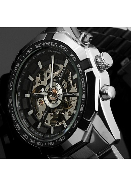 Beyaz Moda Rahat Içi Boş Pencere Kazanan 340 Klasik Stil Erkek Mekanik Saat Aydınlık Yarı Otomatik Mekanik Saat (Yurt Dışından) modelleri