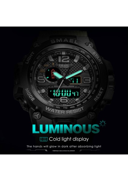 Camo Kırmızı Mavi Smael Izle Erkekler Için Askeri Spor Su Geçirmez Kol Saatleri Çalar Saat LED Dijital Kronometre Relogio Masculino Часы Мужские 1545 (Yurt Dışından) indirimleri