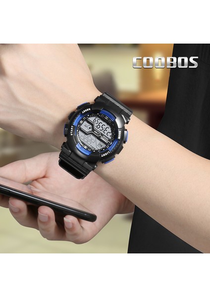 Kırmızı Serin Renkli Flaş Saatler Erkekler Için Rahat Spor LED Işıklı Erkek Su Geçirmez Dijital Kol Saati Askeri Saatler Relojes Hombre (Yurt Dışından)