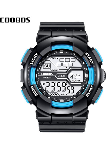 Kırmızı Serin Renkli Flaş Saatler Erkekler Için Rahat Spor LED Işıklı Erkek Su Geçirmez Dijital Kol Saati Askeri Saatler Relojes Hombre (Yurt Dışından)