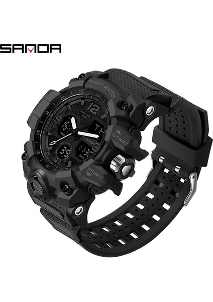 Siyah Altın Sanda Moda Açık Spor Izle Lüks Dijital Kol Saati Aydınlık Ekran Su Geçirmez Darbeye Dayanıklı Saat Erkek Spor Saatleri (Yurt Dışından) modelleri