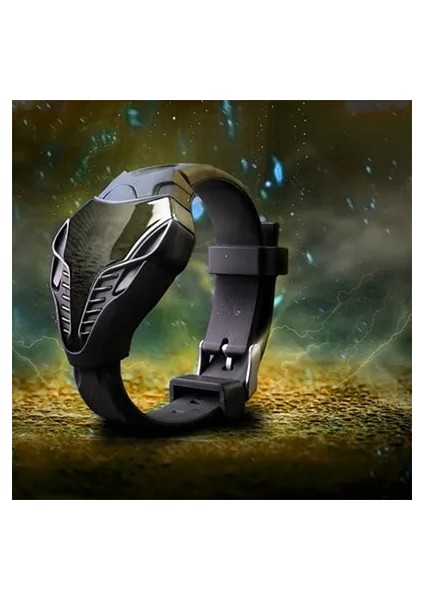 Siyah Silikon LED Dijital Saatler Spor Spor Rahat Elektronik Saat Erkekler Kadınlar Için Öğrenci Erkek Kız Üçgen Izle Reloj Saati (Yurt Dışından)