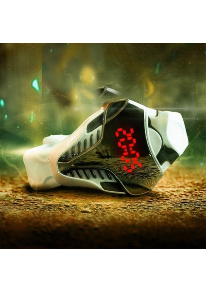 Siyah Silikon LED Dijital Saatler Spor Spor Rahat Elektronik Saat Erkekler Kadınlar Için Öğrenci Erkek Kız Üçgen Izle Reloj Saati (Yurt Dışından) indirimleri