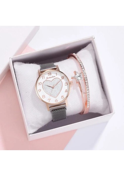 Pembe Bilezik 2020 Yeni Marka Kalp Şeklinde Kadın Izle Moda Zarif Mıknatıs Kuvars Altın Bayanlar Kol Saati Lüks Bilezik Saatler Saat Hediye (Yurt Dışından) fırsatları