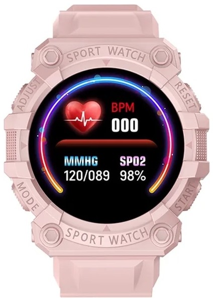 Pembe FD68S Akıllı Saatler Erkek Kadın Kalp Hızı Sağlık Izleme Saati Su Geçirmez Spor Çok Fonksiyonlu Akıllı Saat Erkek 1.44 Inç (Yurt Dışından)