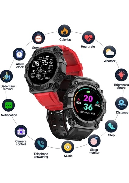 Pembe FD68S Akıllı Saatler Erkek Kadın Kalp Hızı Sağlık Izleme Saati Su Geçirmez Spor Çok Fonksiyonlu Akıllı Saat Erkek 1.44 Inç (Yurt Dışından) fiyatları