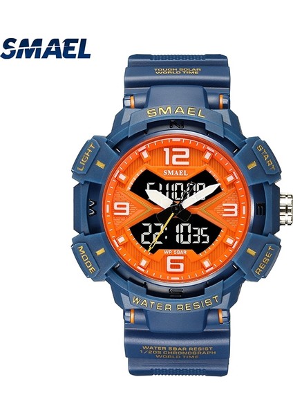 Kırmızı Smael Erkekler Için Yeni Varış Spor Kol Saati, Moda Suya Dayanıklı 50 M Askeri Adam Izle Erkekler Için Hediye 8076 Montre Homme (Yurt Dışından) fiyatları