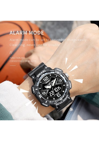 Kırmızı Smael Erkekler Için Yeni Varış Spor Kol Saati, Moda Suya Dayanıklı 50 M Askeri Adam Izle Erkekler Için Hediye 8076 Montre Homme (Yurt Dışından) fırsatları