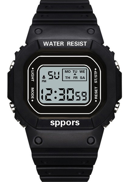 04 Pembe Lüks LED Su Geçirmez Bilek Kadın Izle Analog Dijital Askeri Spor Otomatik Aydınlık Saat Erkekler Su Geçirmez Mekanik (Yurt Dışından)