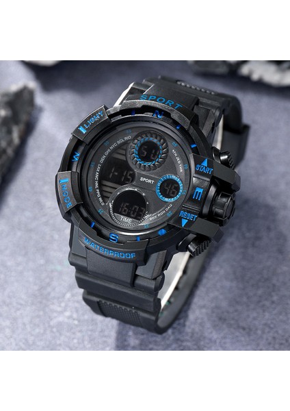 Altın Moda Askeri Dijital Saat Erkek Spor Su Geçirmez Açık Kronograf El Saati G Elektronik Şok Piyade Kol Saati (Yurt Dışından) indirimleri