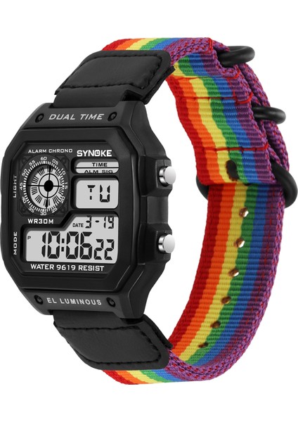 Metal-Tanrı Reloj Deportivo Dijital Erkek Saatler Erkekler 5bar Su Geçirmez Spor Izle Spor Paslanmaz Çelik Kol Saati Relojes Deportivos Zegarek (Yurt Dışından)