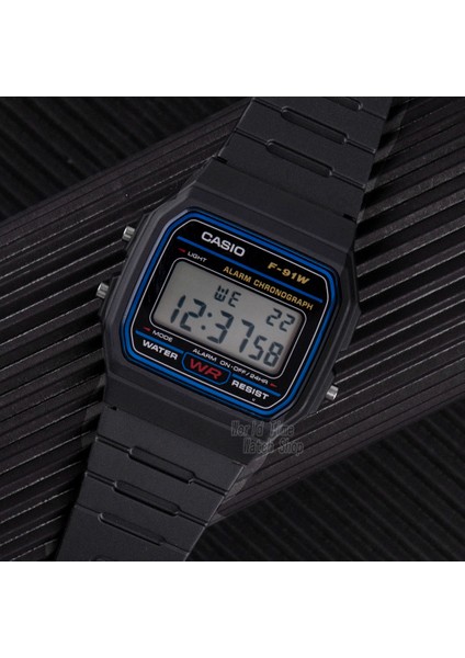 F-91WM-1B Casio Izle Erkekler Üst Lüks Set Askeri LED Relogio Dijital Saat Spor Su Geçirmez Kuvars Erkek Saati Nötr Saatler F91W Serisi (Yurt Dışından)
