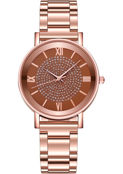 Bir 1 Adet Kadın Saatler Lüks Elmas Gül Altın Bayanlar Bilek Saatleri Manyetik Kadın Bilezik Izle Kadın Saat Relogio Feminino (Yurt Dışından)