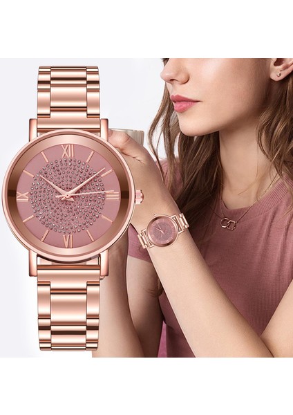 Bir 1 Adet Kadın Saatler Lüks Elmas Gül Altın Bayanlar Bilek Saatleri Manyetik Kadın Bilezik Izle Kadın Saat Relogio Feminino (Yurt Dışından) fiyatları