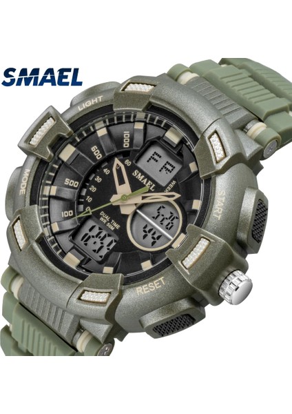 1366 Beyaz Mavi Spor Saatler Erkekler Askeri Saat 50 M Su Geçirmez Kronometre Çalar Saat LED Dijital 1366B Erkek Spor Saat Kuvars Reloj Hombre (Yurt Dışından)