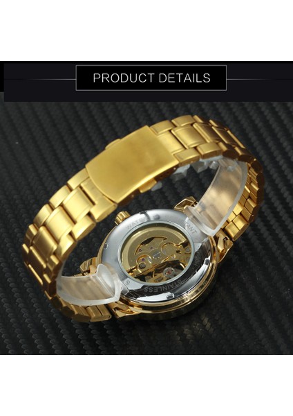 Gümüş-Sıyah Mekanik Bilek Saatler Erkekler Için Kraliyet Kol Saati Lüks Marka Paslanmaz Çelik Kayış Glow Wınner Saat Saat Erkek (Yurt Dışından) modelleri