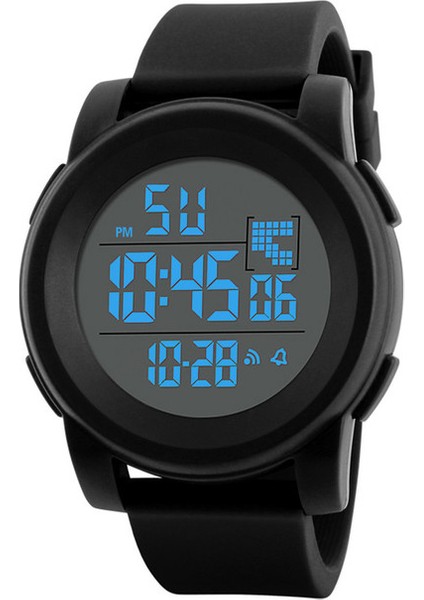 P Marka Siyah Dijital Saat Erkekler Kadınlar Için Spor Su Geçirmez Açık Kronograf Kol Saati G Piyade Şok Öğrenci Kol Saati (Yurt Dışından)
