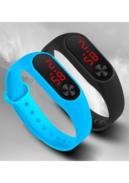 1662072-1 Moda Doğa Sporları Saatler Erkek Kadın LED Dijital Saatler Dikdörtgen Kadran Elektronik Saatler Çocuk Saatler Reloj Hombre (Yurt Dışından)