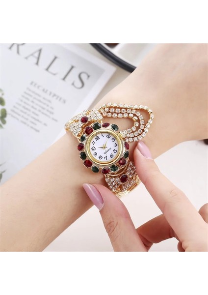 Koyu Kırmızı 2023 Üst Marka Lüks Taklidi Bilezik Izle Kadın Saatler Bayanlar Kol Saati Relogio Feminino Reloj Mujer Montre Femme Saat (Yurt Dışından) indirimleri