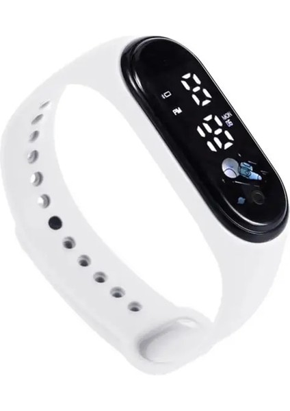 Beyaz Iyi Çocuk Kol Saati Hafif Bilezik Izle Rahat Okuması Kolay Suya Dayanıklı Çocuklar Elektronik Kol Saati (Yurt Dışından)