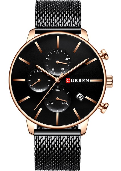 Gül Curren 8339 Marka Erkek Spor Saatler Erkek Quartz Saat Paslanmaz Çelik Su Geçirmez Izle Relogio Masculino Saat Erkek (Yurt Dışından) modelleri
