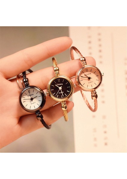 Gümüş Beyaz Ulzzang Basit Kadın Saatler Zarif Kadın Gül Altın Açık Küçük Bilezik Izle Moda Marka Retro Bayanlar Kol Saatleri Saat (Yurt Dışından) fiyatları