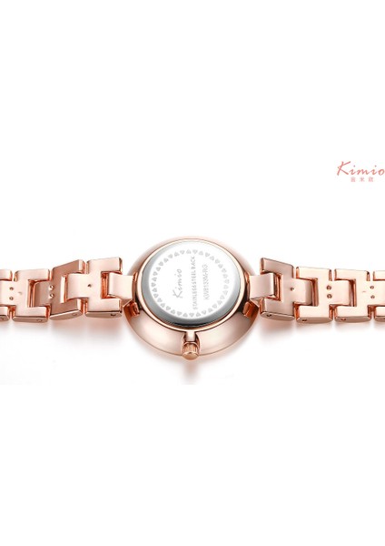 Siyah Saat Kımıo Tam Çelik Kadın Saatleri Lüks Taklidi Bilezik Izle Su Geçirmez Kuvars Kol Saatleri Kız Elbise Saat Montre Femme (Yurt Dışından)