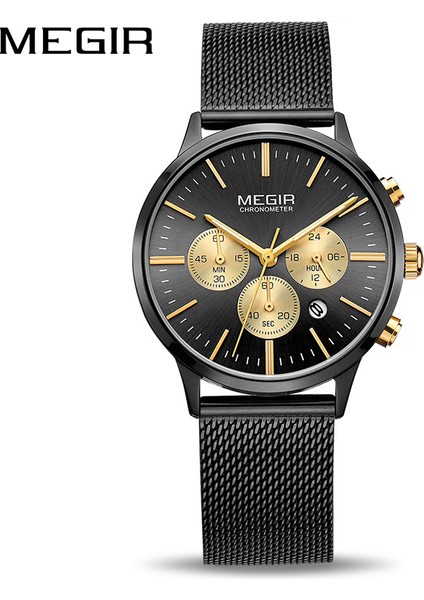 Altın Megır Chronograph Lüks Kadın Bilezik Saatler Relogio Feminino Moda Kuvars Severler Kol Saati Saat Bayanlar Kızlar Hediye 2011 (Yurt Dışından) fiyatları