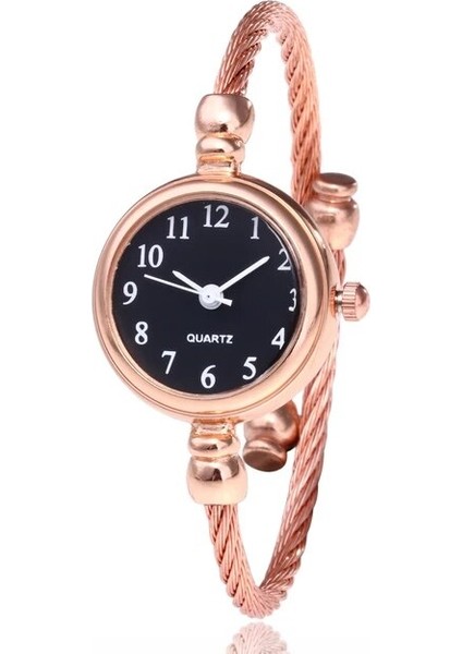 F Lüks Kadın Kol Saatleri Yapay Elmas Bilezik Saatler Bayan Elbise Moda Kuvars Saat Gül Altın Relojes Mujer Zegarek Damski (Yurt Dışından)
