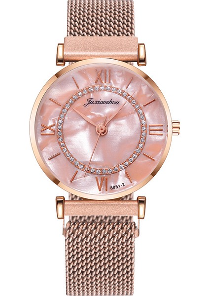 Stil 5 Lüks Gül Altın Izle Kadın Bilezik Saatler Üst Marka Bayanlar Casual Kuvars Izle Çelik Kadın Kol Saati Montre Femme Relogio (Yurt Dışından) fiyatları