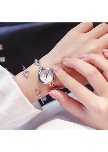 Gül Yeni Gül Altın Bilezik Saatler Kadınlar Lüks Kristal Elbise Kol Saatleri Saat Kadın Moda Rahat Kuvars Izle Reloj Mujer (Yurt Dışından) fırsatları